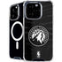 NBA Minnesota Timberwolves Black Animal Print iPhone 16 Pro MagSafe Case